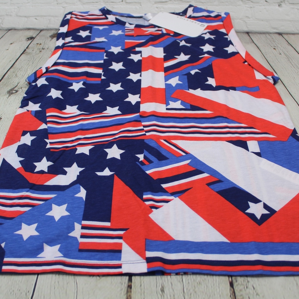 NWT Fabletics Americana print Mckinney Tess sz SM